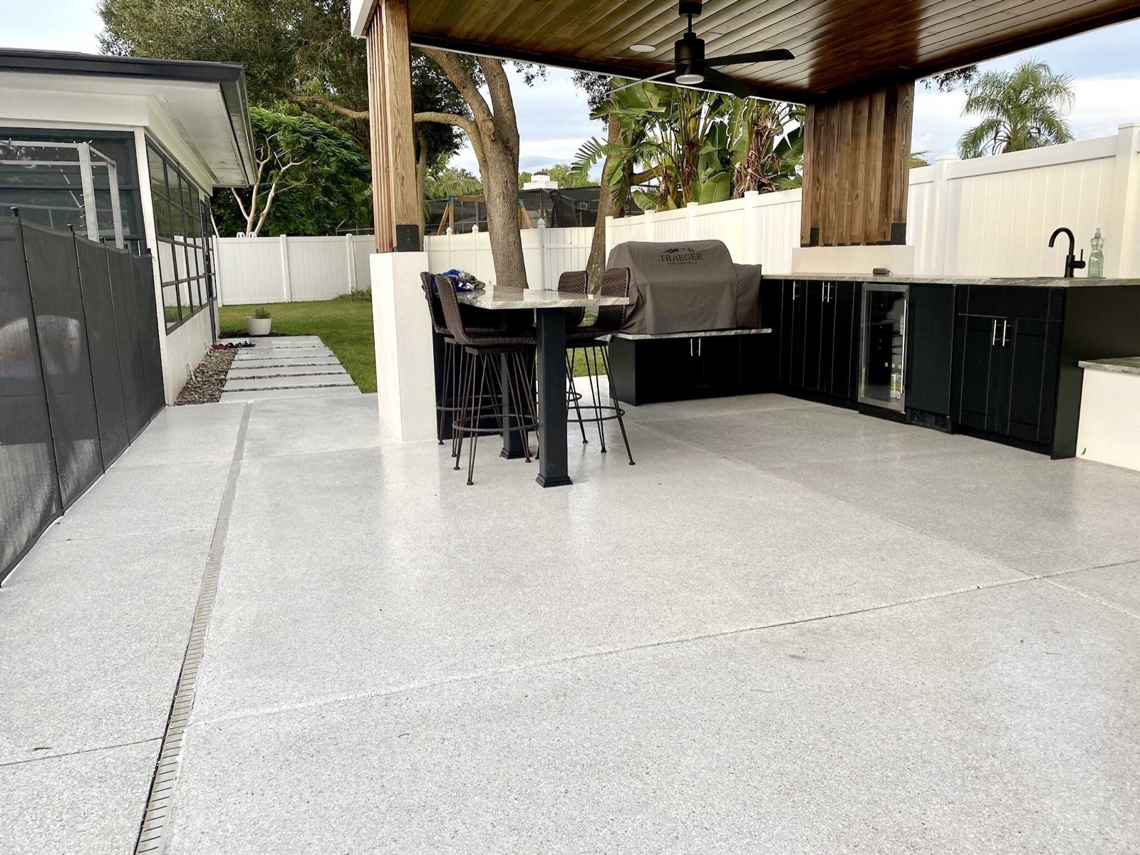 Garage floor coating project