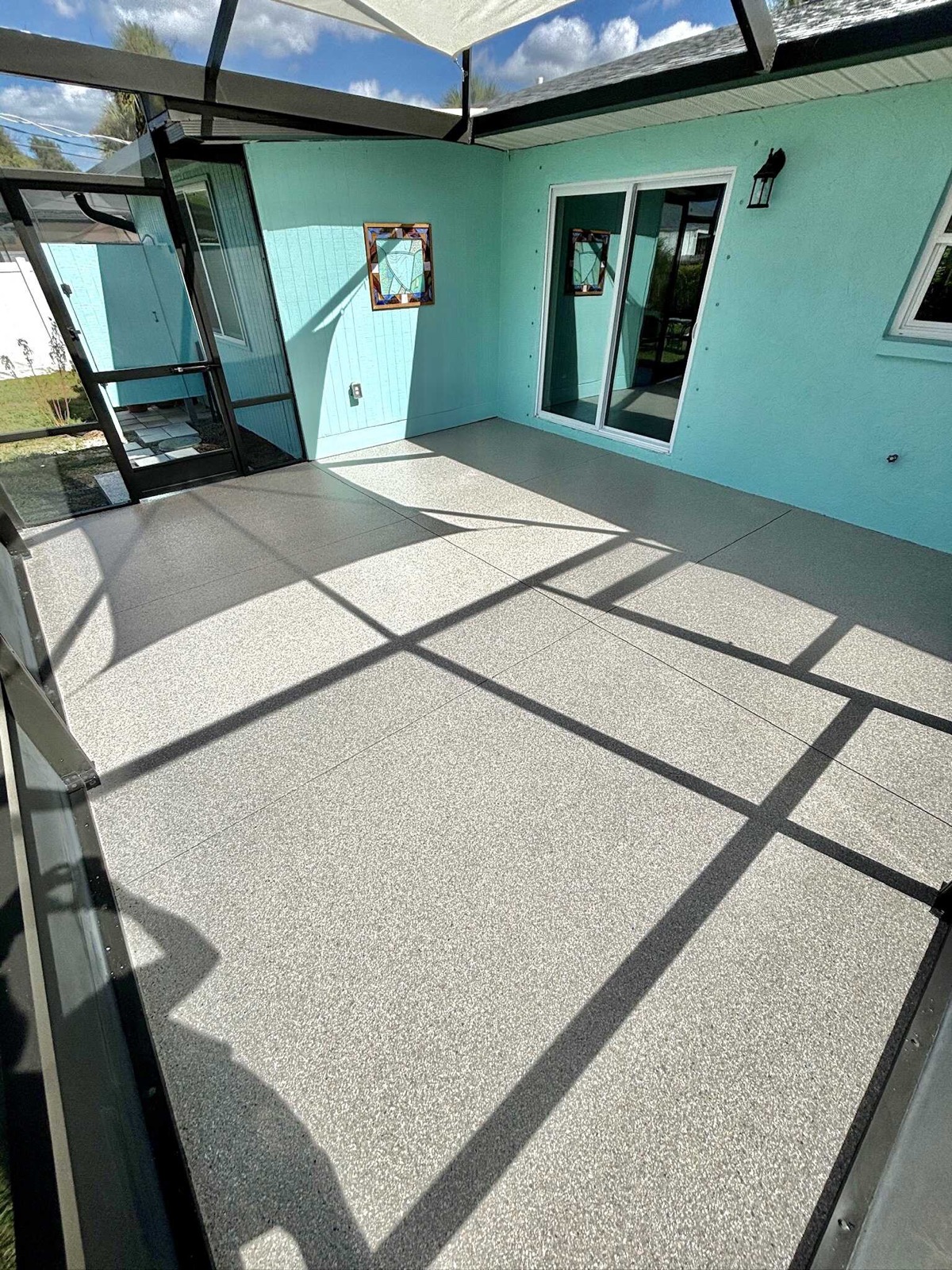 Pool deck resurfacing
